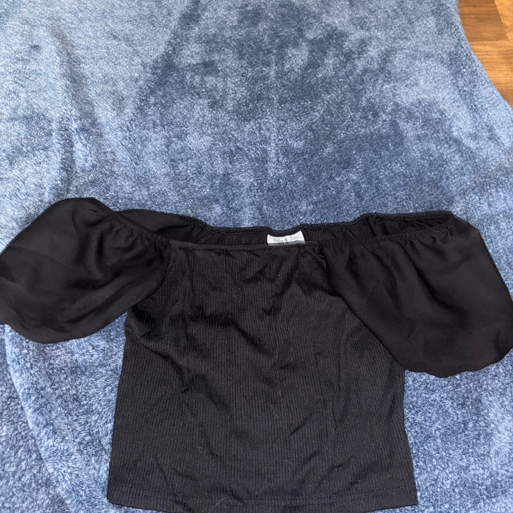 Elegant Black Off-Shoulder Top